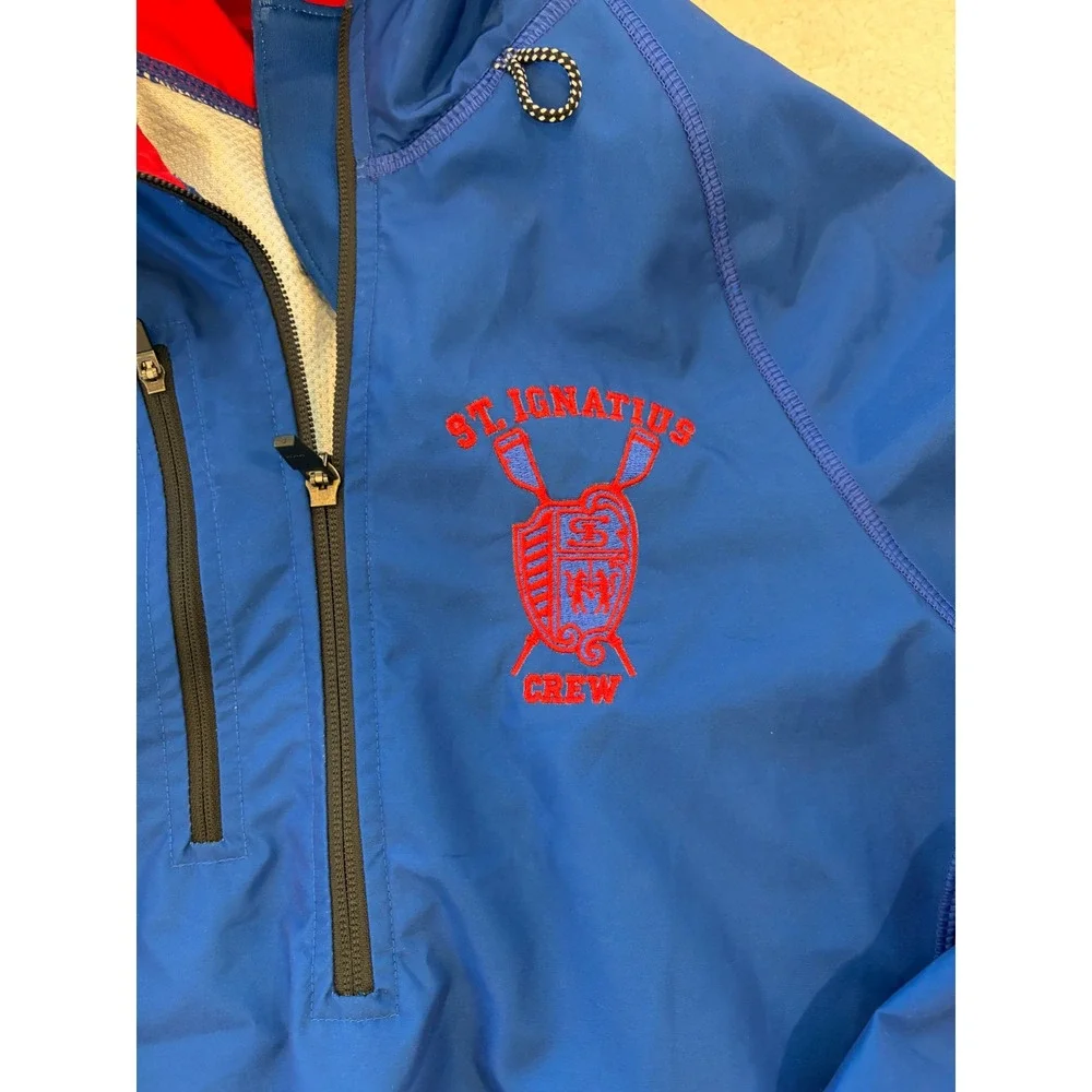 JL Racing LG Anorak St Ignatius Chicago Crew Rowing Jacket Windbreaker College
